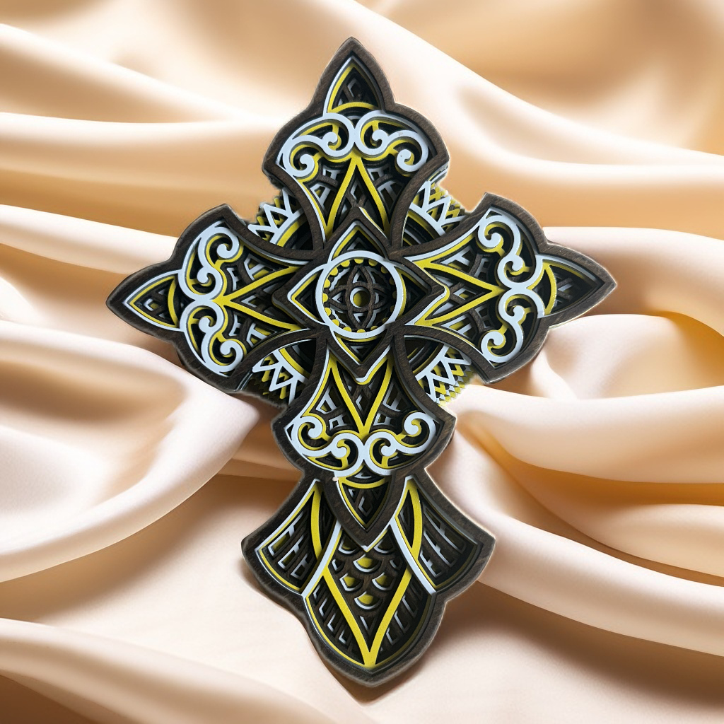 HANDMADE LASER CUT WOODEN CROSS WALL ART -Celtic Cross