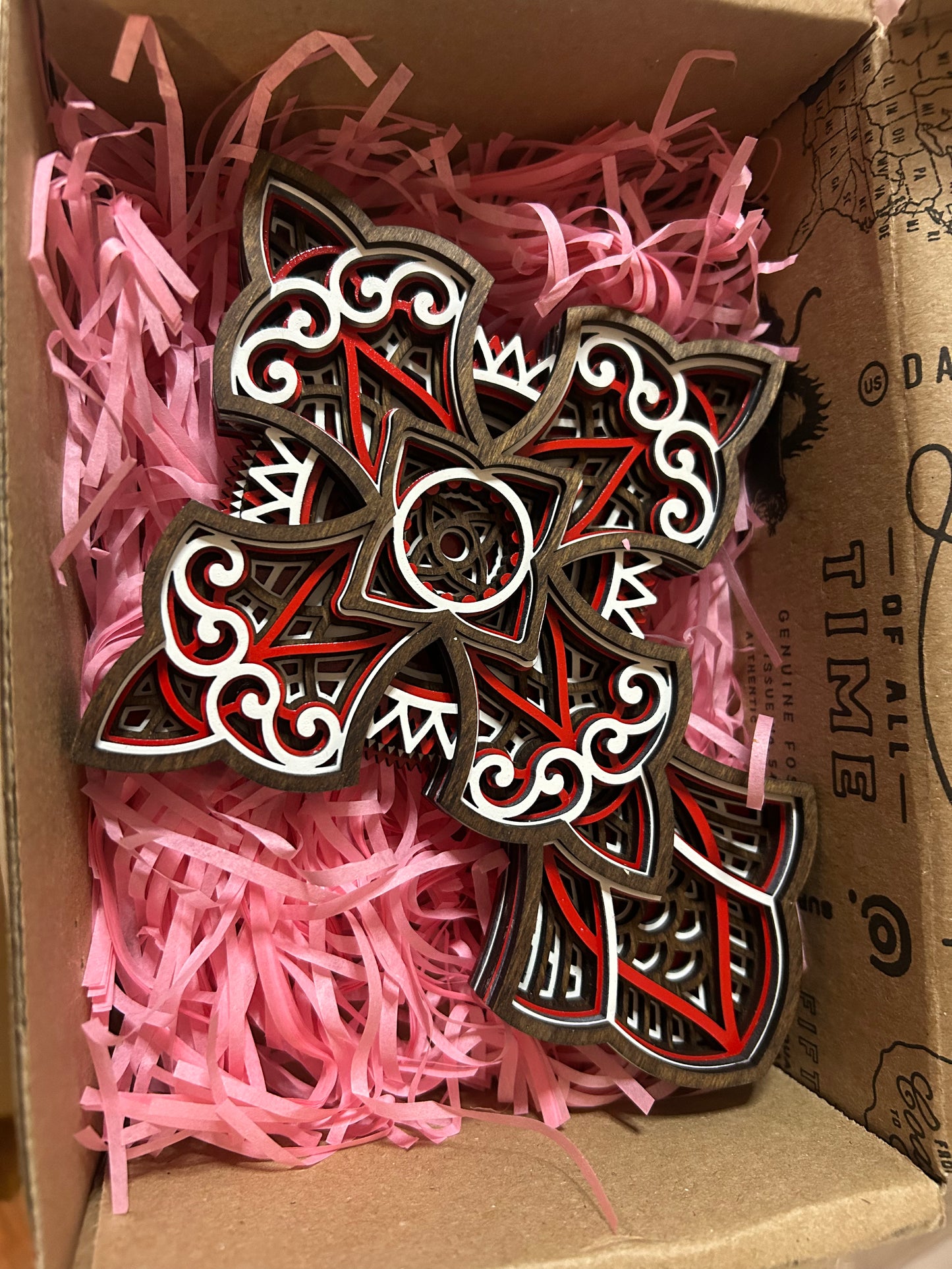 HANDMADE LASER CUT WOODEN CROSS WALL ART -Celtic Cross