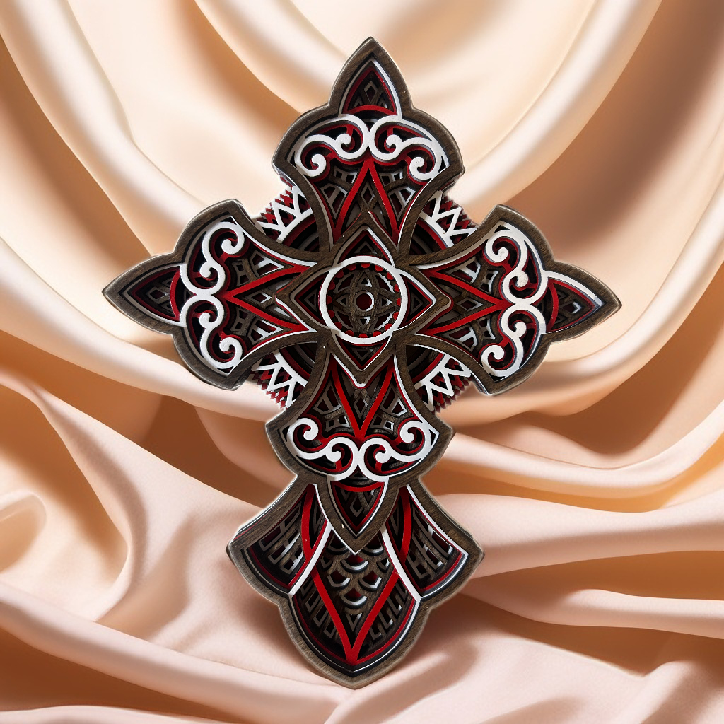 HANDMADE LASER CUT WOODEN CROSS WALL ART -Celtic Cross